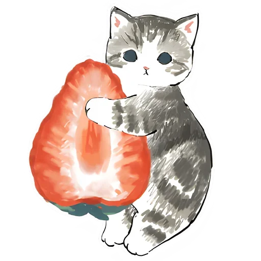 Telegram stiker «Сладкие котята» 🍓