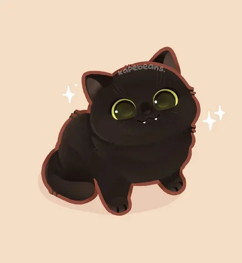 Telegram Sticker «Мягкие коты» 🌚