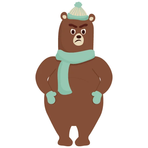 bear stiker 🤨