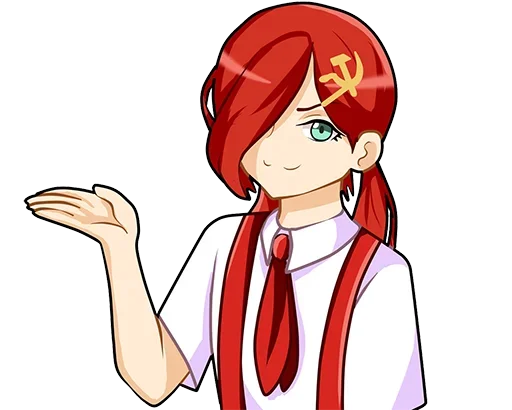 Telegram Sticker «communism-chan» 💁‍♀️