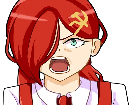 Эмодзи communism-chan 🤬