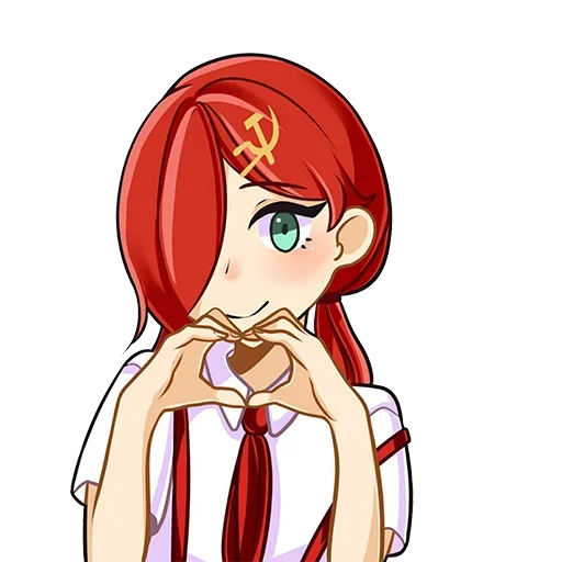 Эмодзи communism-chan ❤️