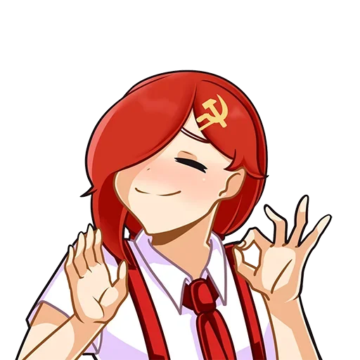 Эмодзи communism-chan 👌