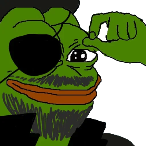 Cosplay Pepe 🐸 emoji 🏴‍☠️