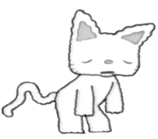 Telegram Sticker «couldy cat | могучий кот» 😢