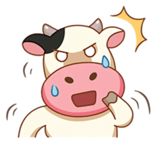 Momo Cow sticker 😥