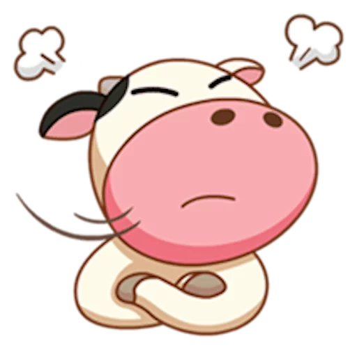 Стикер Telegram «Momo Cow» 