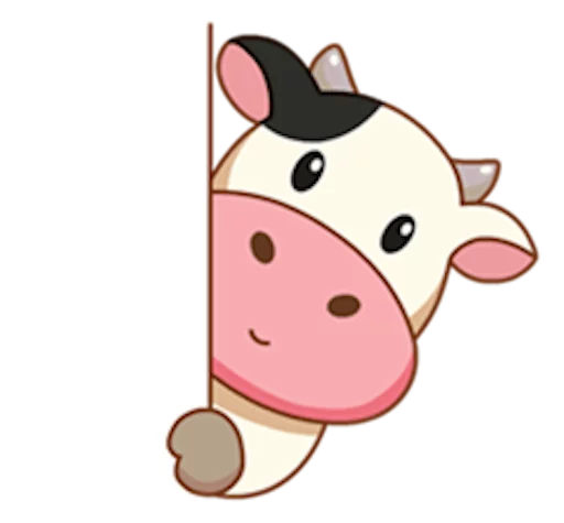 Telegram stiker «Momo Cow» 