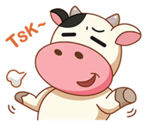 Стікер Telegram «Momo Cow» 