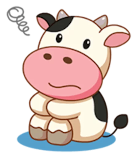 Стикер Telegram «Momo Cow» 