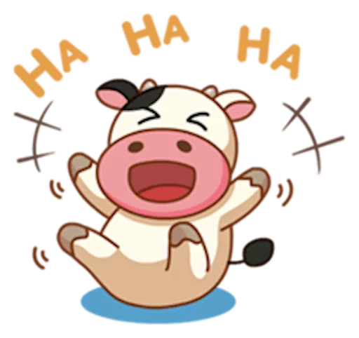 Telegram Sticker «Momo Cow» 