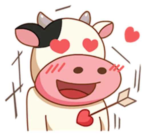 Telegram stiker «Momo Cow» 😍
