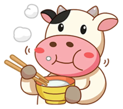 Эмодзи Momo Cow 🍜