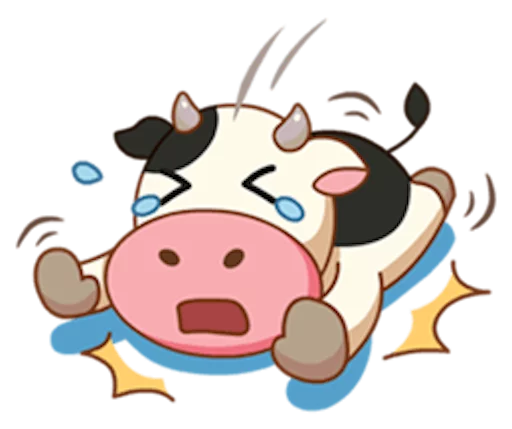 Стикер Telegram «Momo Cow» 😭