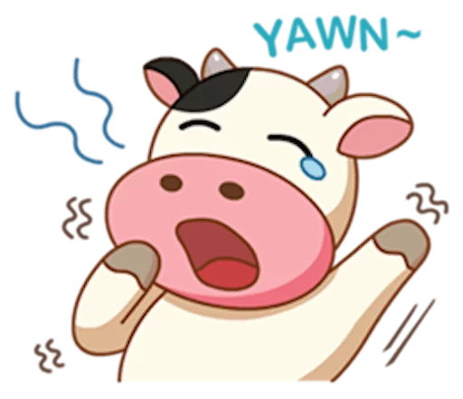 Telegram stiker «Momo Cow» 💤