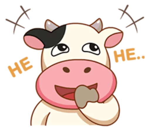 Стікер Momo Cow 😋