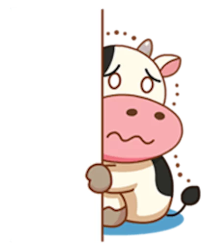 Momo Cow stiker 😖