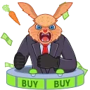 Telegram emoji Crazy Bunny