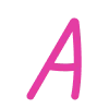 Telegram emoji Pink alphabet