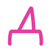 Емодзі телеграм Pink alphabet