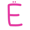 Емодзі Pink alphabet 🔤