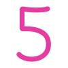 Pink alphabet emoji 5️⃣