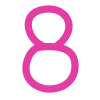 Pink alphabet emoji 8️⃣