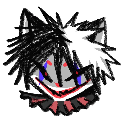 cursed cat sticker 🤡