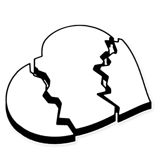 Telegram stiker «Emoji by Custom Fonts» 💔