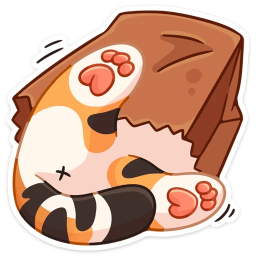 Telegram stiker «Пирожок» 🐾