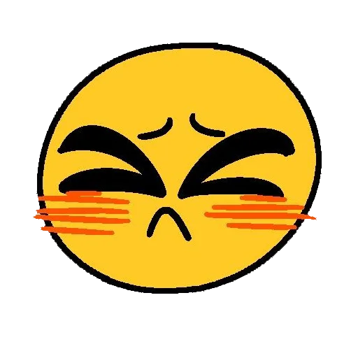 Стикер Telegram «Cursed emojis» 😫
