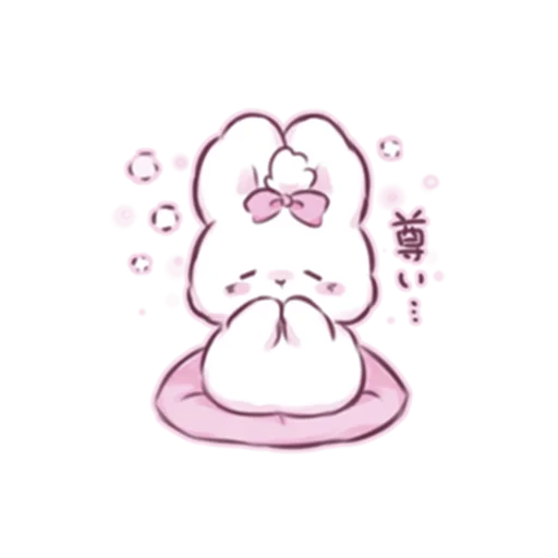 cute bunny emoji 🛑