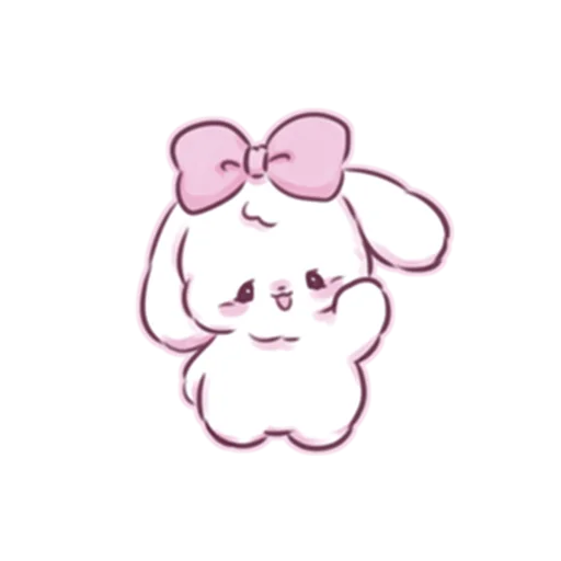 cute bunny emoji 🖐