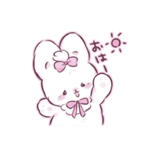cute bunny sticker ☀️