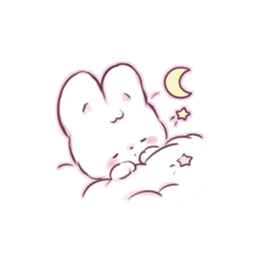 cute bunny emoji 😴