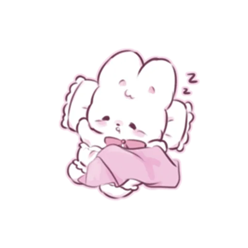 Telegram Sticker «cute bunny» 😴