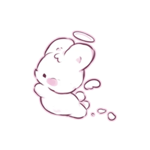 cute bunny emoji 😇