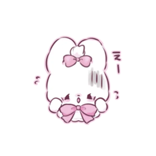 cute bunny emoji 😨