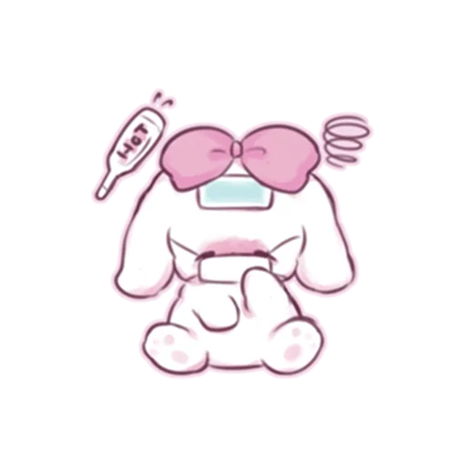 Стикер Telegram «cute bunny» 🤒