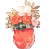 Емодзі телеграм Цветочки в горшочке