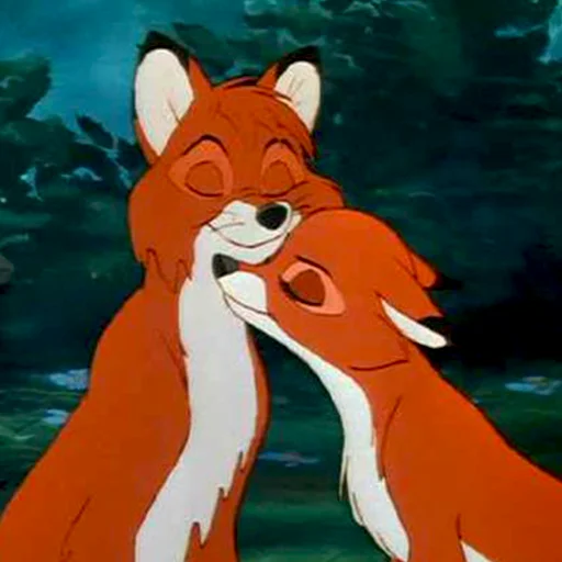 Telegram stiker «cute foxes» 🥰