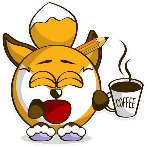 Foxy emoji ☕️