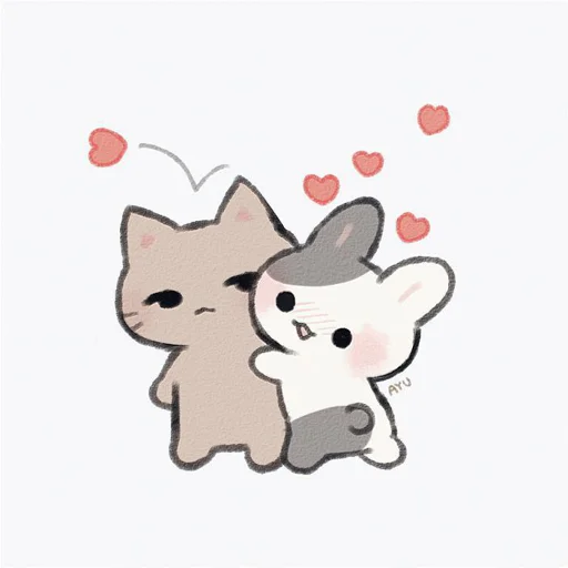 Стикер Telegram «Cute | Милые» ❤️