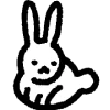 Эмодзи телеграм cute rabbit