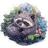 Эмодзи raccoon 🦝