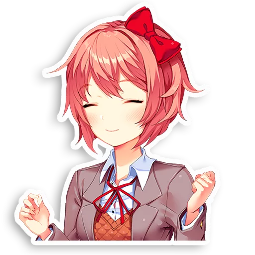 Эмодзи DDLC Sayori 