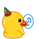 Duck X sticker 🥳
