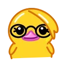 Duck X emoji 👩‍🦰