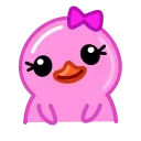 Duck X emoji 🎀