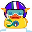 Duck X emoji 🍾